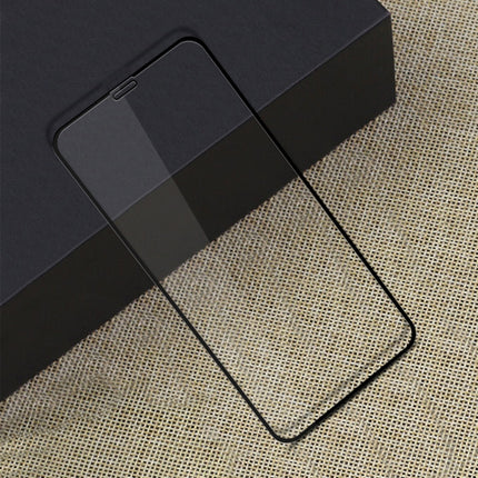 MOFI 9H Surface Hardness 2.5D Arc Edge Explosion-proof Full Screen Tempered Glass Film for iPhone 11 Pro Max / XS Max(Black)-garmade.com