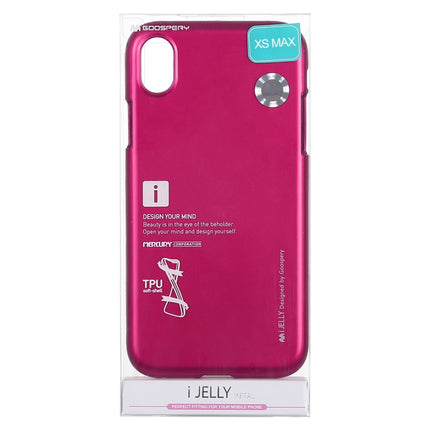 GOOSPERY JELLY Series Shockproof Soft TPU Case for iPhone XS Max(Magenta)-garmade.com