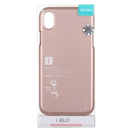 GOOSPERY JELLY Series Shockproof Soft TPU Case for iPhone XS Max(Rose Gold)-garmade.com