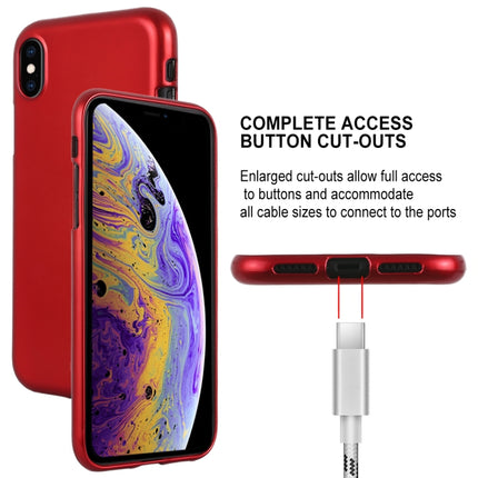 GOOSPERY JELLY Series Shockproof Soft TPU Case for iPhone XS Max(Red)-garmade.com