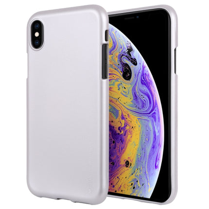 GOOSPERY JELLY Series Shockproof Soft TPU Case for iPhone XS Max(Silver)-garmade.com
