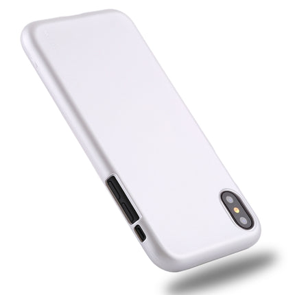 GOOSPERY JELLY Series Shockproof Soft TPU Case for iPhone XS Max(Silver)-garmade.com