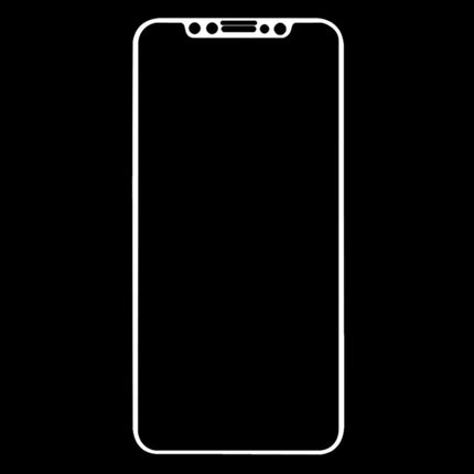 0.1mm 9H Full Screen Flexible Fiber Tempered Glass Film for iPhone 11 Pro Max / XS Max(White)-garmade.com