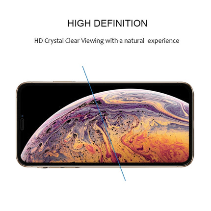 9H 2.5D Ultrathin Silk-screen Carbon Fiber Full Screen Protector Film for iPhone XS Max(Black)-garmade.com