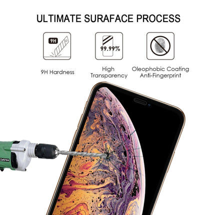 9H 2.5D Ultrathin Silk-screen Carbon Fiber Full Screen Protector Film for iPhone XS Max(Black)-garmade.com
