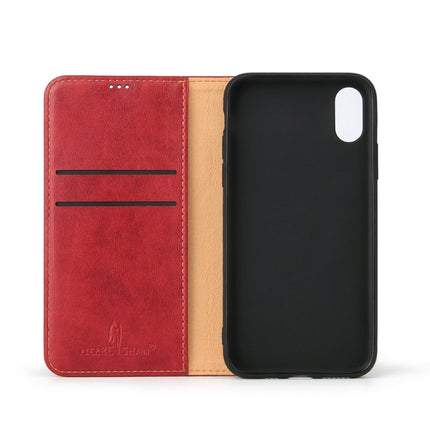 Horizontal Flip PU Leather Case for iPhone XS Max, with Holder & Card Slots & Wallet(Red)-garmade.com
