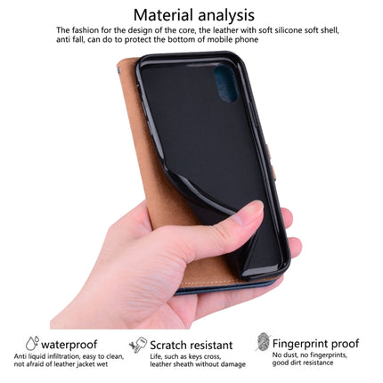 Business Style Oil Wax Texture Horizontal Flip Leather Case for iPhone XS Max, with Holder & Card Slots & Wallet (Black)-garmade.com