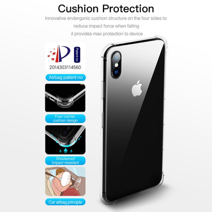 ROCK Fence S Series Slim TPU Protective Case for iPhone XS Max (Transparent)-garmade.com