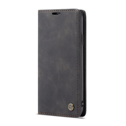 CaseMe-013 Multifunctional Retro Frosted Horizontal Flip Leather Case for iPhone XS Max, with Card Slot & Holder & Wallet(Black)-garmade.com