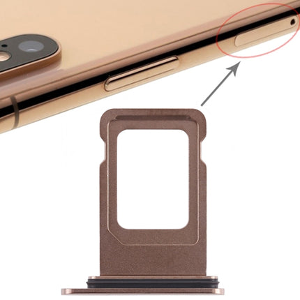 Double SIM Card Tray for iPhone XS Max (Double SIM Card)(Gold)-garmade.com