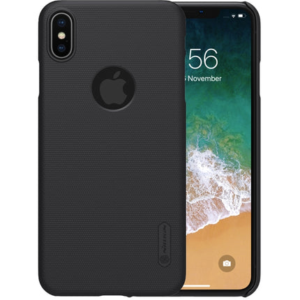 NILLKIN Frosted Concave-convex Texture PC Case for iPhone XS Max (Black)-garmade.com