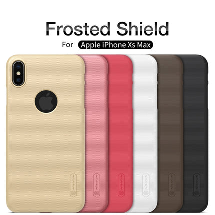 NILLKIN Frosted Concave-convex Texture PC Case for iPhone XS Max (Black)-garmade.com