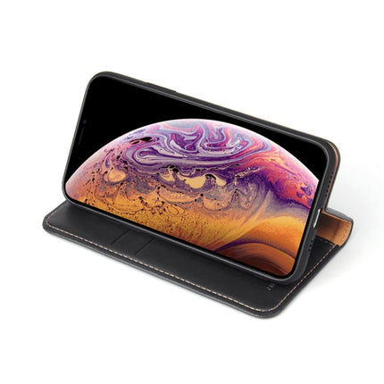 Dermis Texture PU Horizontal Flip Leather Case for iPhone XS Max, with Holder & Card Slots & Wallet(Black)-garmade.com