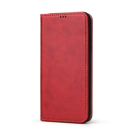 Dermis Texture PU Horizontal Flip Leather Case for iPhone XS Max, with Holder & Card Slots & Wallet(Red)-garmade.com