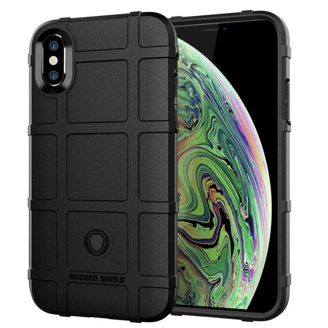 Full Coverage Shockproof TPU Case for iPhone XS Max(Black)-garmade.com