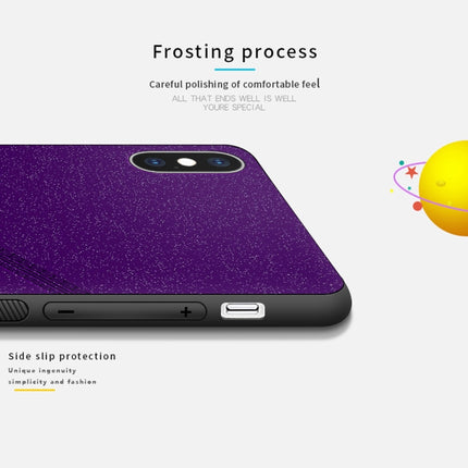 PINWUYO Full Coverage Waterproof Shockproof PC+TPU+PU Case for iPhone XS Max (Purple)-garmade.com