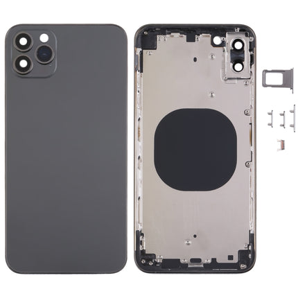 Back Housing Cover with Appearance Imitation of iP13 Pro Max for iPhone XS Max(Black)-garmade.com