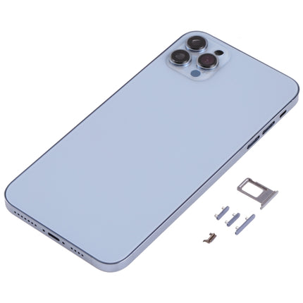 Back Housing Cover with Appearance Imitation of iP13 Pro Max for iPhone XS Max(Blue)-garmade.com