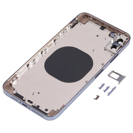 Back Housing Cover with Appearance Imitation of iP13 Pro Max for iPhone XS Max(Blue)-garmade.com