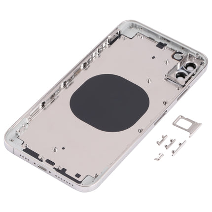 Back Housing Cover with Appearance Imitation of iP13 Pro Max for iPhone XS Max(White)-garmade.com