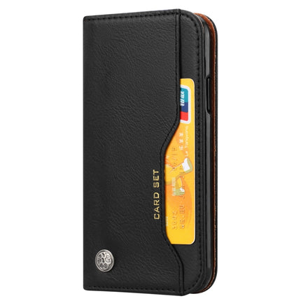 Knead Skin Texture Horizontal Flip Leather Case for iPhone XS Max, with Photo Frame & Holder & Card Slots & Wallet(Black)-garmade.com