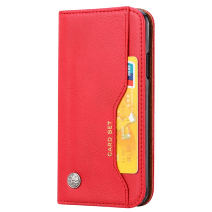 Knead Skin Texture Horizontal Flip Leather Case for iPhone XS Max, with Photo Frame & Holder & Card Slots & Wallet(Red)-garmade.com