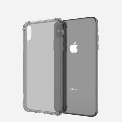 Shockproof Transparent TPU Soft Case for iPhone XS Max (Grey)-garmade.com