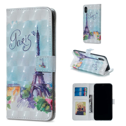 Tower Pattern Horizontal Flip Leather Case for iPhone XS Max, with Holder & Card Slots & Photo Frame & Wallet-garmade.com