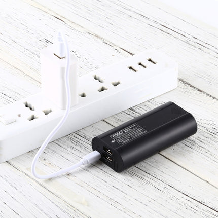 TOMO P2 USB Smart 2 Battery Charger with Indicator Light for 18650 Li-ion Battery(Black)-garmade.com