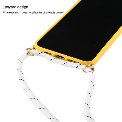 For iPhone XS Max TPU Anti-Fall Mobile Phone Case With Lanyard (Rose Gold)-garmade.com
