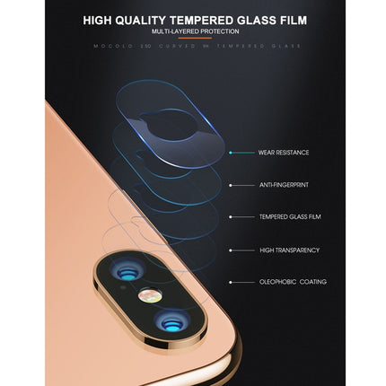 mocolo 0.15mm 9H 2.5D Round Edge Rear Camera Lens Tempered Glass Film for iPhone XS Max(Transparent)-garmade.com
