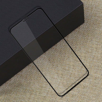 MOFI 9H Surface Hardness 2.5D Arc Edge Explosion-proof Full Screen Tempered Glass Film for iPhone 11 / XR(Black)-garmade.com