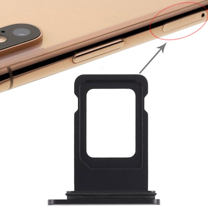 SIM Card Tray for iPhone XR (Single SIM Card)(Black)-garmade.com