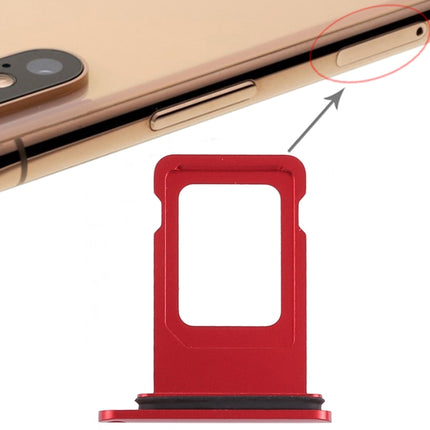 SIM Card Tray for iPhone XR (Single SIM Card)(Red)-garmade.com