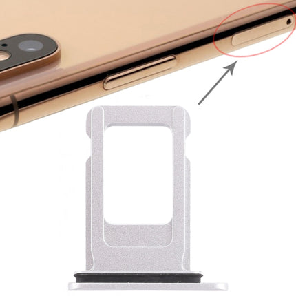 SIM Card Tray for iPhone XR (Single SIM Card)(White)-garmade.com