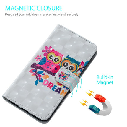 Lovers Owl Pattern Horizontal Flip Leather Case for iPhone XR, with Holder & Card Slots & Photo Frame & Wallet-garmade.com