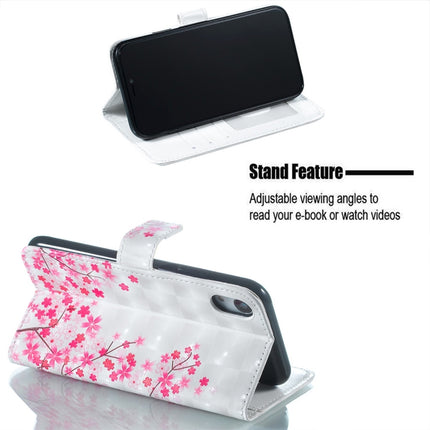 Sakura Pattern Horizontal Flip Leather Case for iPhone XR, with Holder & Card Slots & Photo Frame & Wallet-garmade.com
