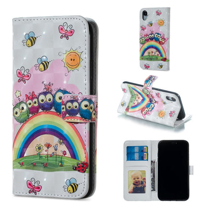 Owl Family Pattern Horizontal Flip Leather Case for iPhone XR, with Holder & Card Slots & Photo Frame & Wallet-garmade.com