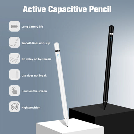 Active Capacitive Stylus for iPod touch / iPad mini & Air & Pro / iPhone(Silver)-garmade.com