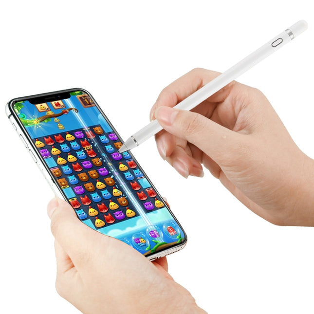 Active Capacitive Stylus for iPod touch / iPad mini & Air & Pro / iPhone(White)-garmade.com