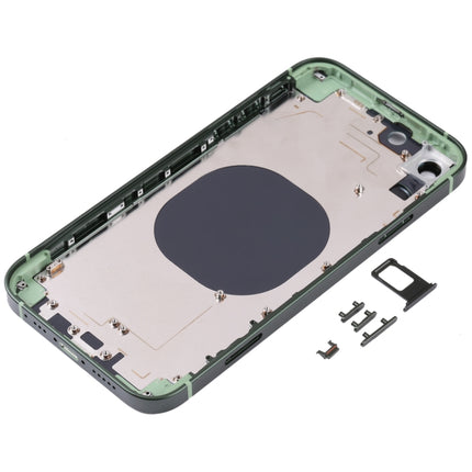 Frosted Frame Back Housing Cover with Appearance Imitation of iP13 Pro for iPhone XR(Green)-garmade.com