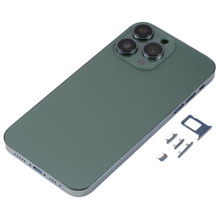 Electroplated Frame Back Housing Cover with Appearance Imitation of iP13 Pro for iPhone XR(Green)-garmade.com