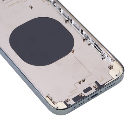 Electroplated Frame Back Housing Cover with Appearance Imitation of iP13 Pro for iPhone XR(Green)-garmade.com