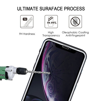 9H 2.5D Ultrathin Silk-screen Carbon Fiber Full Screen Protector Film for iPhone 11 / XR(White)-garmade.com