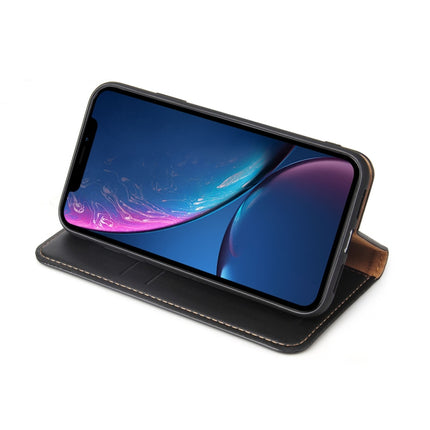 Horizontal Flip PU Leather Case for iPhone XR, with Holder & Card Slots & Wallet(Black)-garmade.com