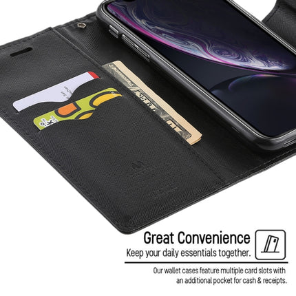 GOOSPERY FANCY DIARY Horizontal Flip Leather Case for iPhone XR, with Holder & Card Slots & Wallet(Black)-garmade.com