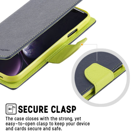 GOOSPERY FANCY DIARY Horizontal Flip Leather Case for iPhone XR, with Holder & Card Slots & Wallet(Dark Blue)-garmade.com