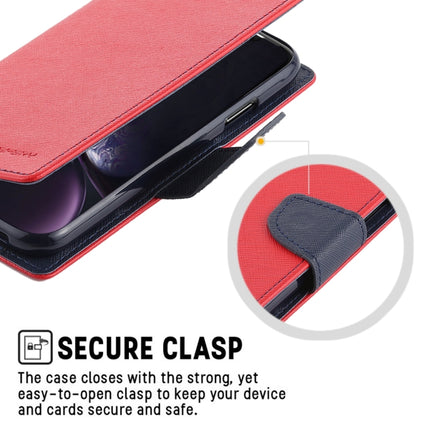 GOOSPERY FANCY DIARY Horizontal Flip Leather Case for iPhone XR, with Holder & Card Slots & Wallet(Red)-garmade.com