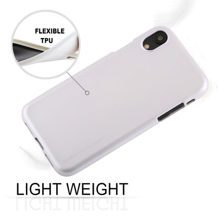 GOOSPERY JELLY Series Shockproof Soft TPU Case for iPhone XR(Silver)-garmade.com