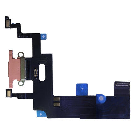 Charging Port Flex Cable for iPhone XR(Pink)-garmade.com